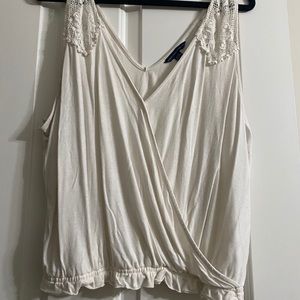 off white v neck tank top!